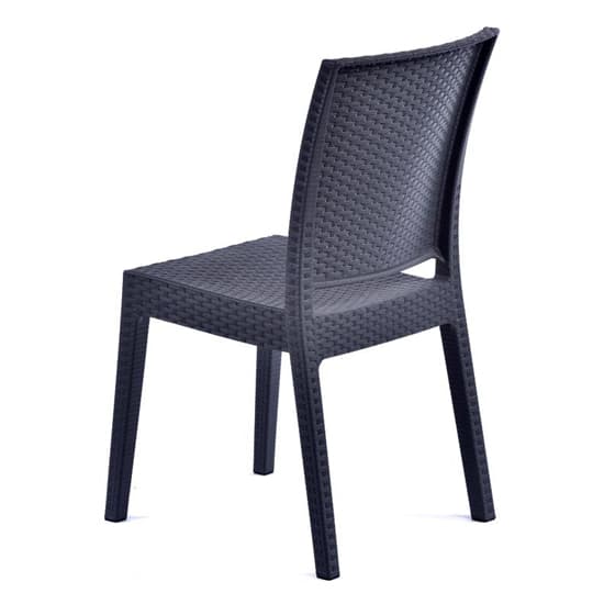 Mili Polypropylene Side Chair In Anthracite Rattan Effect_4