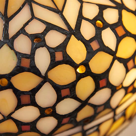 Mille Medium Tiffany Glass Table Lamp In Dark Bronze_3