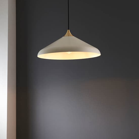Milton Coned Shade Ceiling Pendant Light In Warm White_2