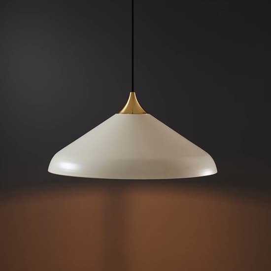Milton Coned Shade Ceiling Pendant Light In Warm White_3