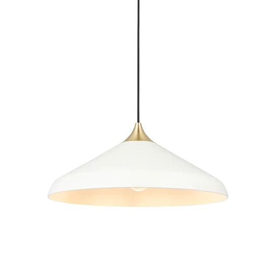 Milton Coned Shade Ceiling Pendant Light In Warm White_7