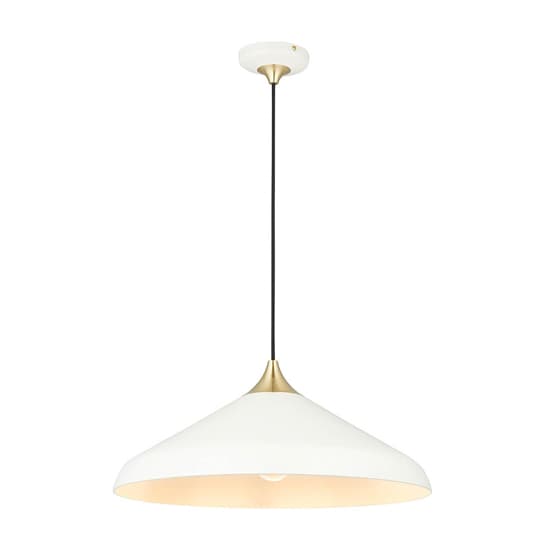Milton Coned Shade Ceiling Pendant Light In Warm White_8
