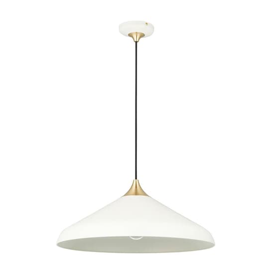 Milton Coned Shade Ceiling Pendant Light In Warm White_9