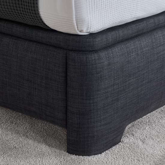 Milton Pendle Fabric Ottoman King Size Bed In Slate_3