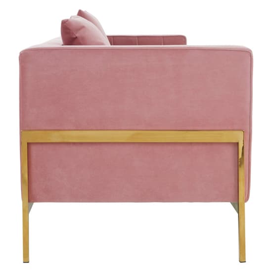 Minchin Upholstered Velvet 3 Seater Sofa In Pink_5