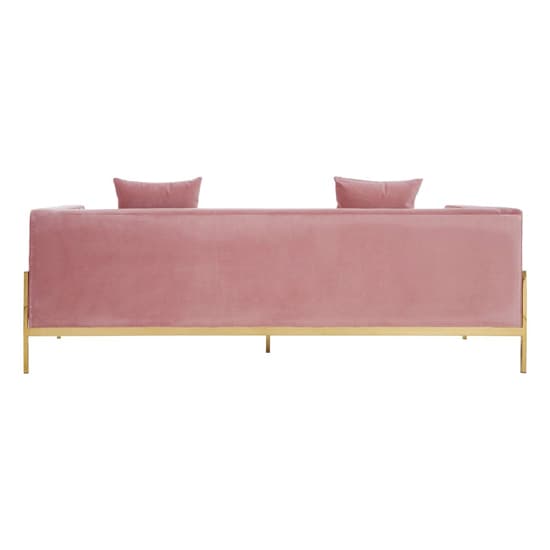 Minchin Upholstered Velvet 3 Seater Sofa In Pink_6