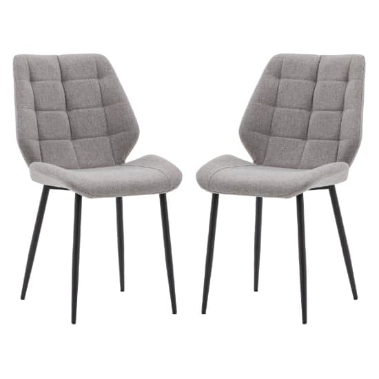 Minford Light Grey Fabric Dining Chairs In Pair_1