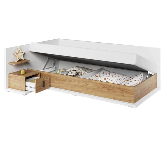 Minot Kids Wooden Bedside Cabinet Left In Natural Hickory Oak_4
