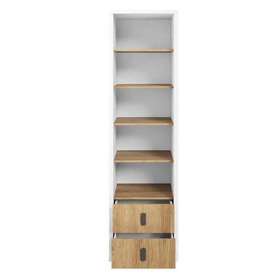 Minot Kids Wooden Bookcase 4 Shelves In Natural Hickory Oak_2