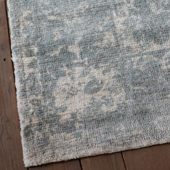 Minot Rectangular Large Fabric Rug In Natural And Teal_2
