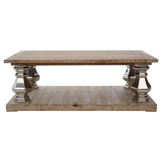 Mintaka Wooden Coffee Table With Silver Legs In Natural_2