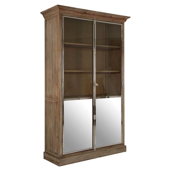 Mintaka Wooden Display Cabinet With 2 Doors In Natural_2
