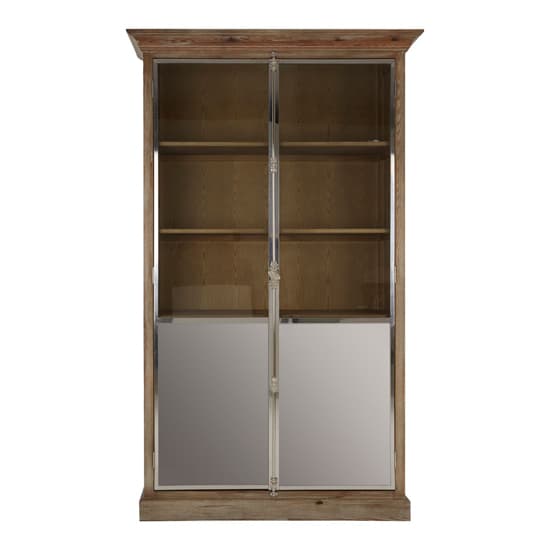 Mintaka Wooden Display Cabinet With 2 Doors In Natural_4