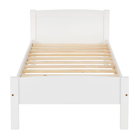 Misosa Wooden Single Bed In White_4