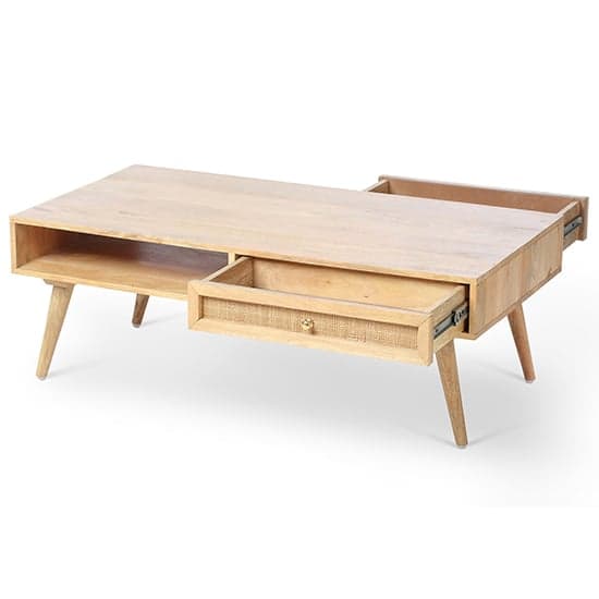 Mixco Wooden Coffee Table With Open Shelf And 1 Drawer In Natural_3