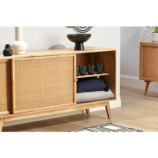 Mixco Wooden Sideboard With 2 Sliding Doors In Natural_2