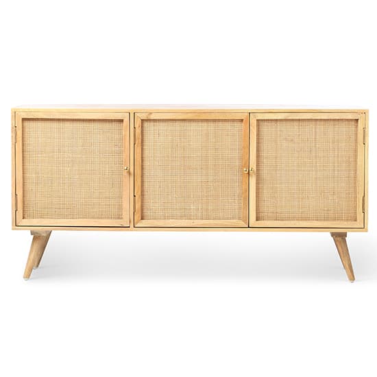 Mixco Wooden Sideboard With 3 Doors In Natural_3