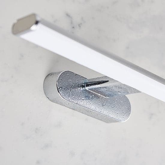 Moda LED Frosted Shade Wall Light In Chrome_5