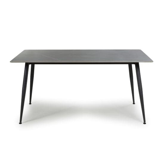 Modico Ceramic Dining Table 1.6m In Grey Granite Effect_2