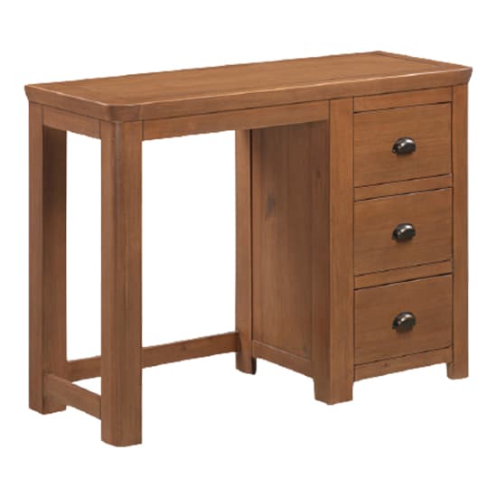 Mohave Wooden Dressing Table And Stool In Dark Pine_2