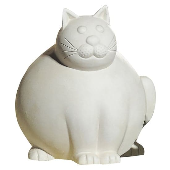 Moline Ceramics Cat Molli Sculpture In Cream_2