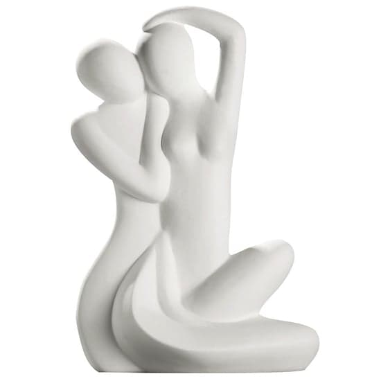 Moline Ceramics Couple Security Sculpture In White_2
