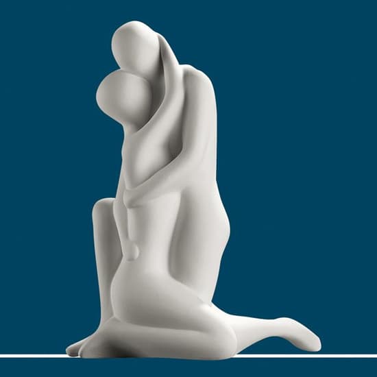 Moline Ceramics Couple You And Me Sculpture In White_1