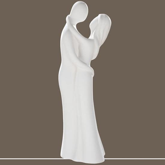 Moline Ceramics The Hug Sculpture In White_1