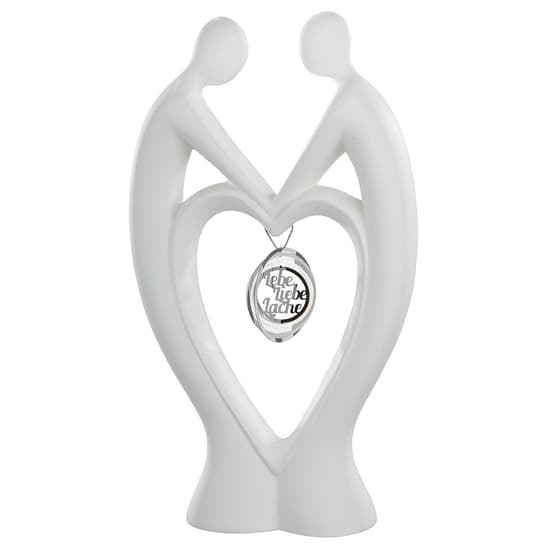 Moline Ceramics Francis Couple Hold Me Sculpture In White_1
