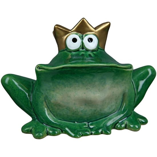 Moline Ceramics Frog Sammy Sculpture In Green_2