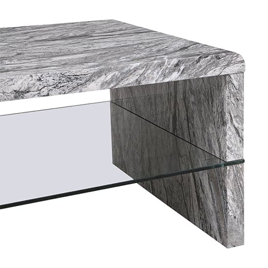 Momo High Gloss Coffee Table In Melange Marble Effect_7