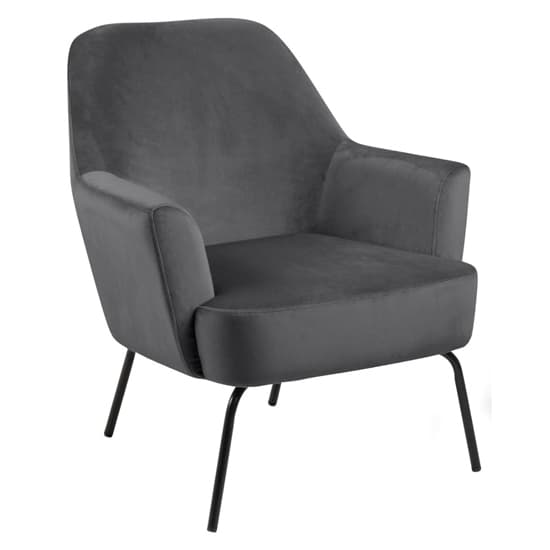 Montclair Fabric Lounge Chair In Dark Grey_2