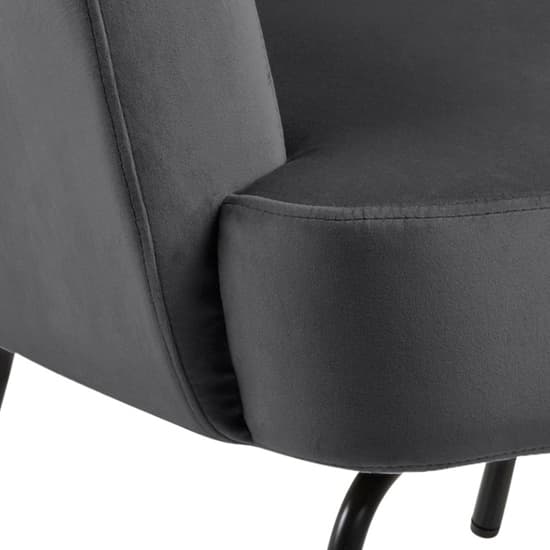 Montclair Fabric Lounge Chair In Dark Grey_5