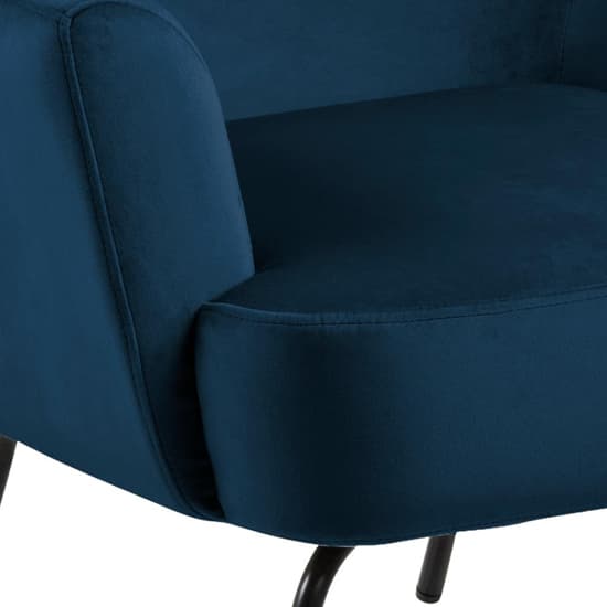 Montclair Fabric Lounge Chair In Navy Blue_5