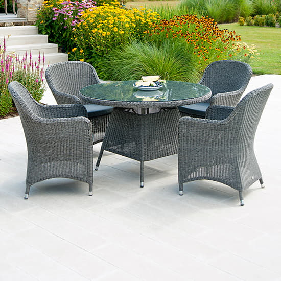 Monx Outdoor Dining Armchair In Charcoal Grey_2