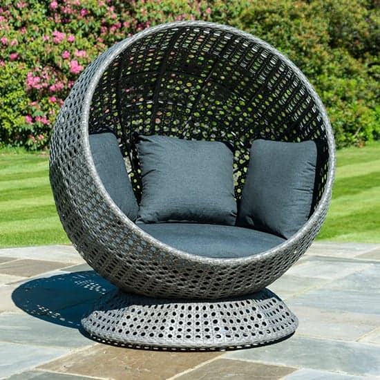 Monx Outdoor Floor And Hanging Chair In Charcoal Grey_2
