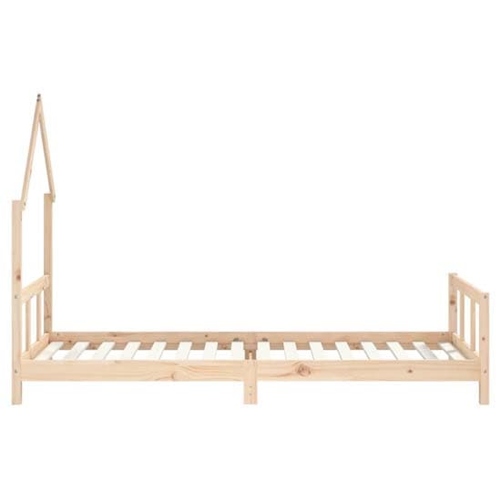 Moraira Kids Solid Pine Wood Single Bed In Natural_5