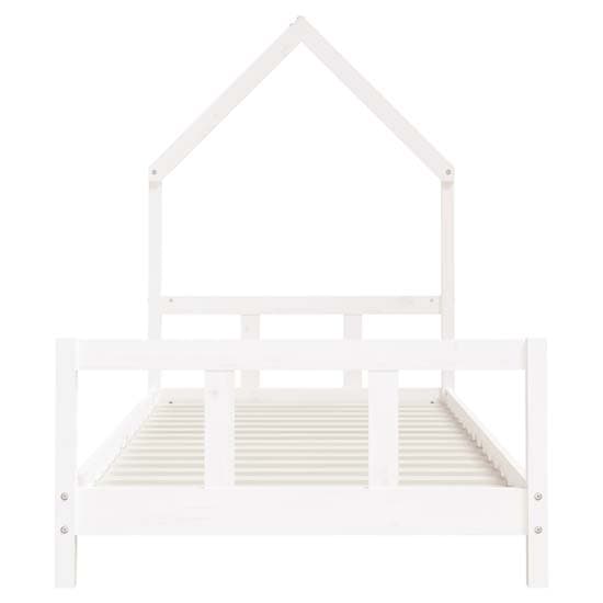 Moraira Kids Solid Pine Wood Single Bed In White_4