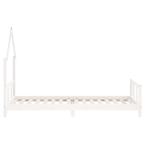 Moraira Kids Solid Pine Wood Single Bed In White_5