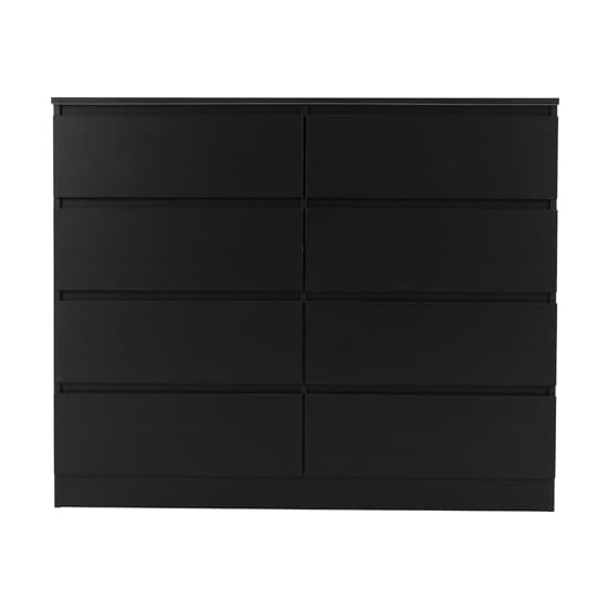 Mcgowan Wooden Chest Of Drawers In Black With 8 Drawers_3