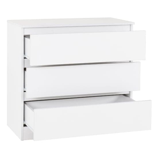 Mcgowan Wooden Chest Of Drawers In White With 3 Drawers_2