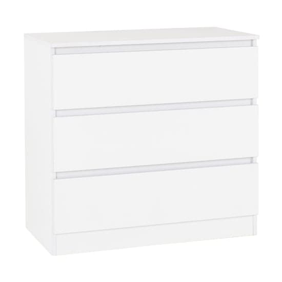 Mcgowan Wooden Chest Of Drawers In White With 3 Drawers_1
