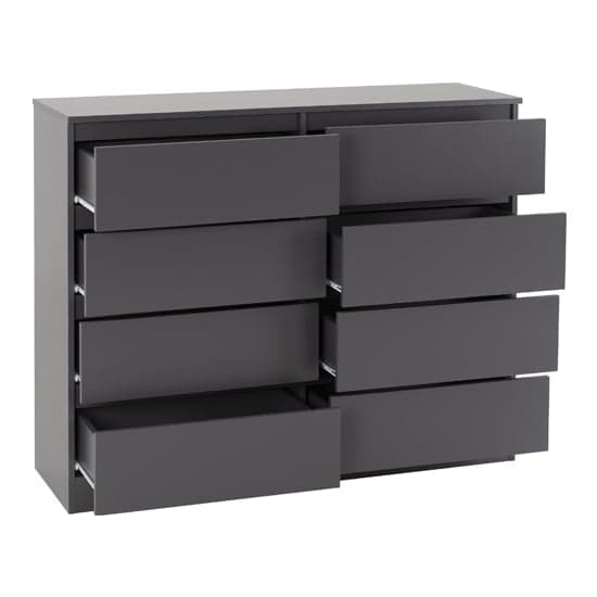 Mcgowan Wooden Chest Of Drawers In Grey With 8 Drawers_2