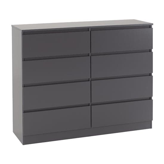 Mcgowan Wooden Chest Of Drawers In Grey With 8 Drawers_1