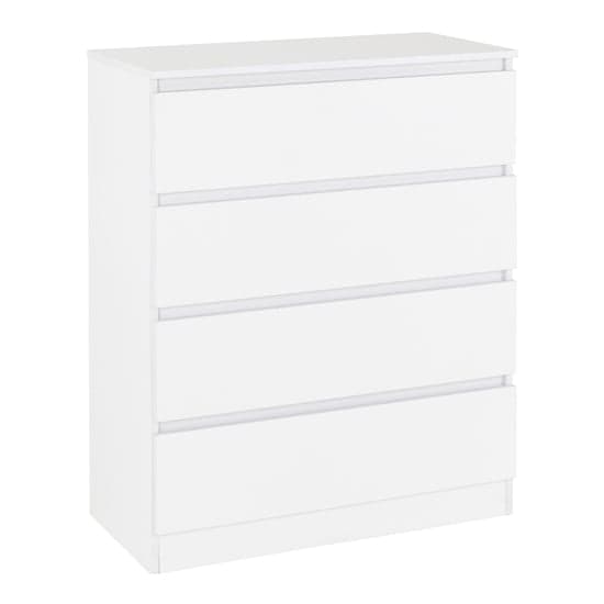 Mcgowan Wooden Chest Of Drawers In White With 4 Drawers_1