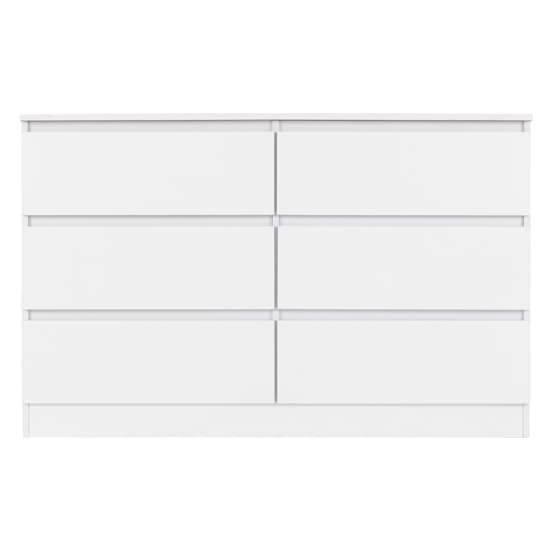 Mcgowan Wooden Chest Of Drawers In White With 6 Drawers_3