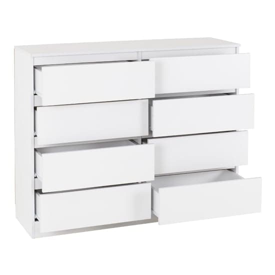 Mcgowan Wooden Chest Of Drawers In White With 8 Drawers_2
