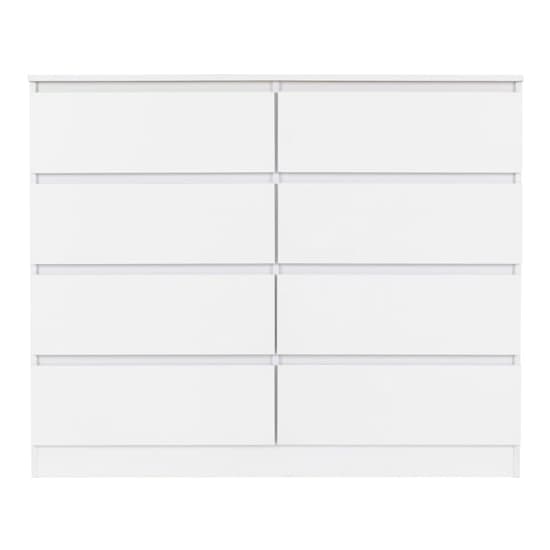 Mcgowan Wooden Chest Of Drawers In White With 8 Drawers_3