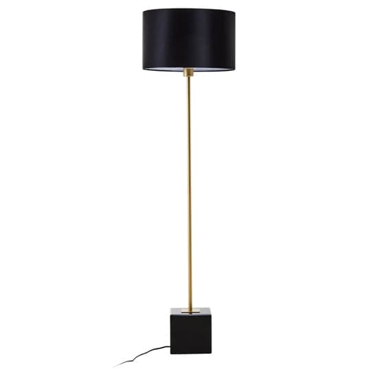Moroni Black Linen Shade Floor Lamp With Black Marble Base_2
