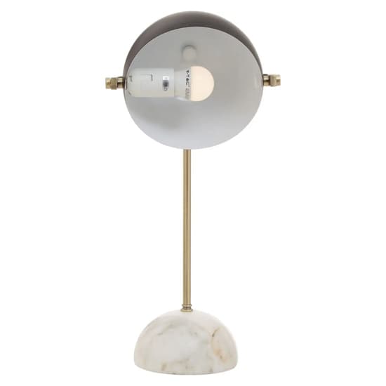 Moroni Black Metal Table Lamp With White Marble Base_3